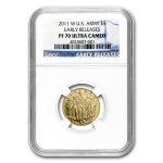 2011-W Gold $5 Commem Army PF-70 NGC (ER)