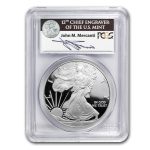 2011-W Proof Silver Eagle PR-70 PCGS (FS, 25th Anniv, Mercanti)