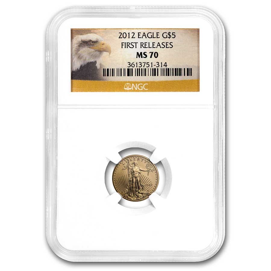 2012 1/10 oz American Gold Eagle MS-70 NGC (First Releases)
