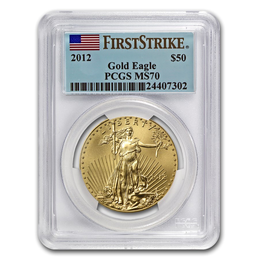 2012 1 oz American Gold Eagle MS-70 PCGS (FS)