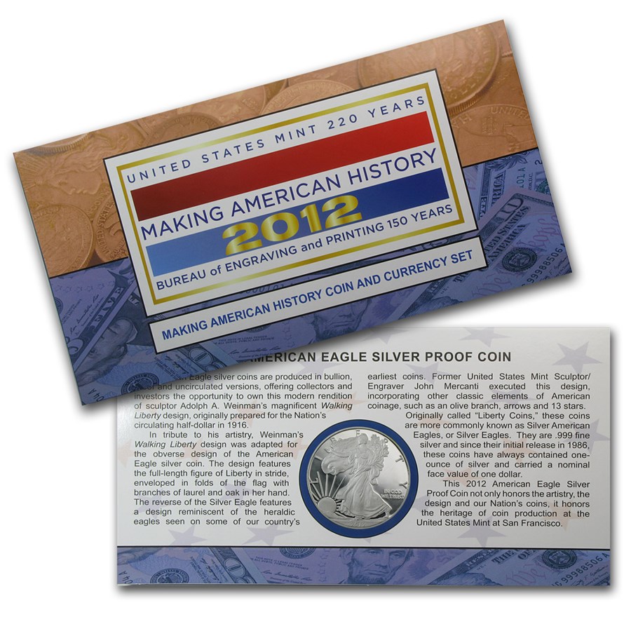 2012 2-Pc Making History Coin & Currency Set