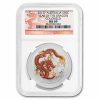 2012 AUS 1/2 oz Silver Year of the Dragon MS-69 NGC (Colorized)