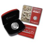 2012 Australia 1 oz Silver Year of the Dragon Proof (HR)