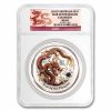 2012 Australia 10 oz Silver Colorized Dragon MS-69 NGC