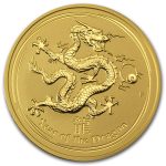 2012 Australia 2 oz Gold Lunar Dragon BU (Series II)