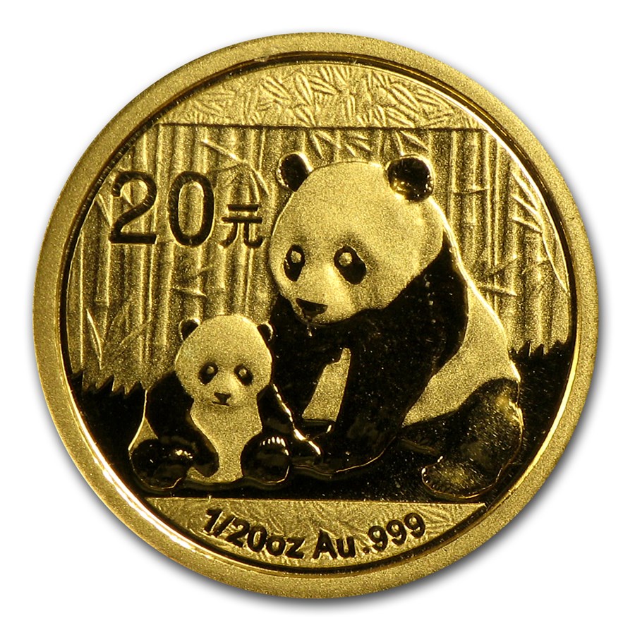 2012 China 1/20 oz Gold Panda BU (Sealed)