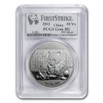 2012 China 1 oz Silver Panda Gem BU PCGS (FirstStrike®)