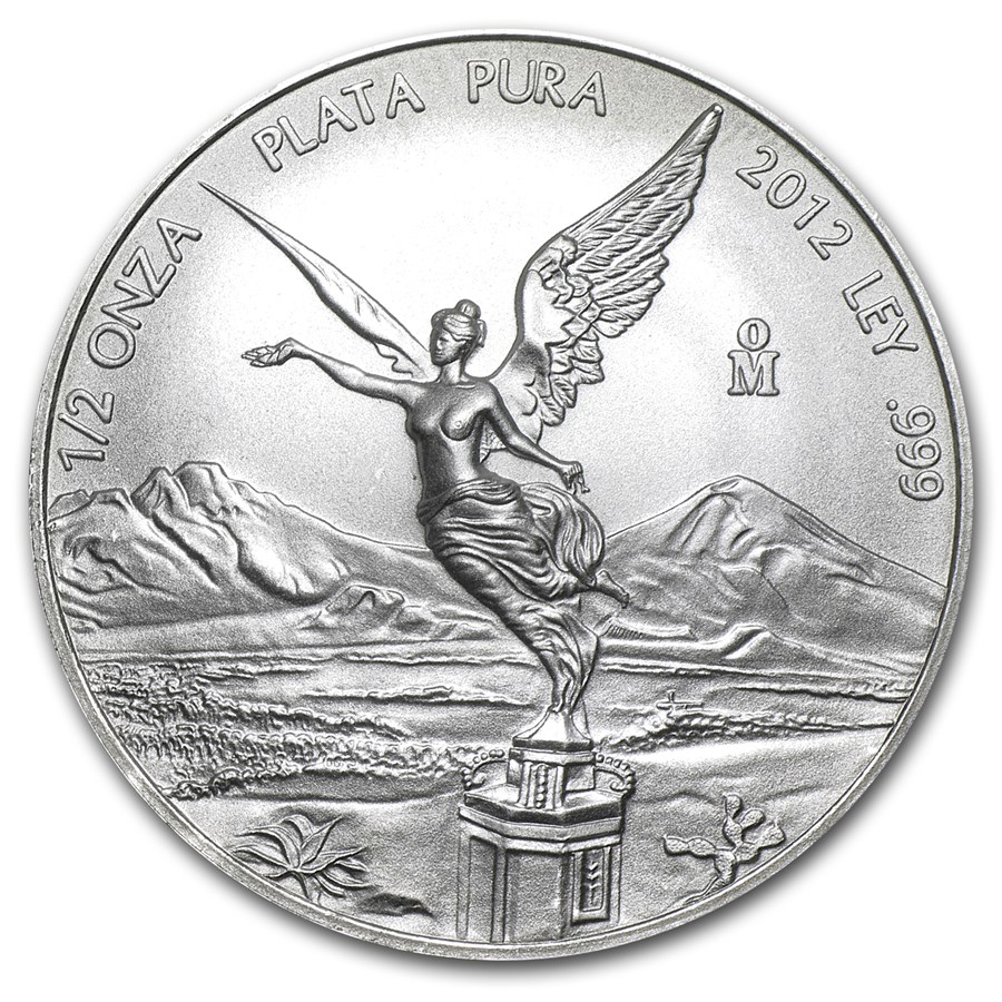 2012 Mexico 1/2 oz Silver Libertad BU