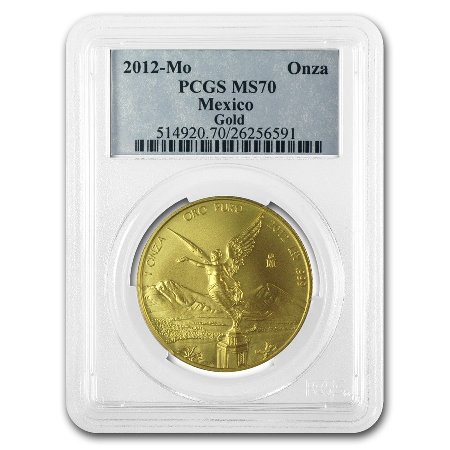 2012 Mexico 1 oz Gold Libertad MS-70 PCGS