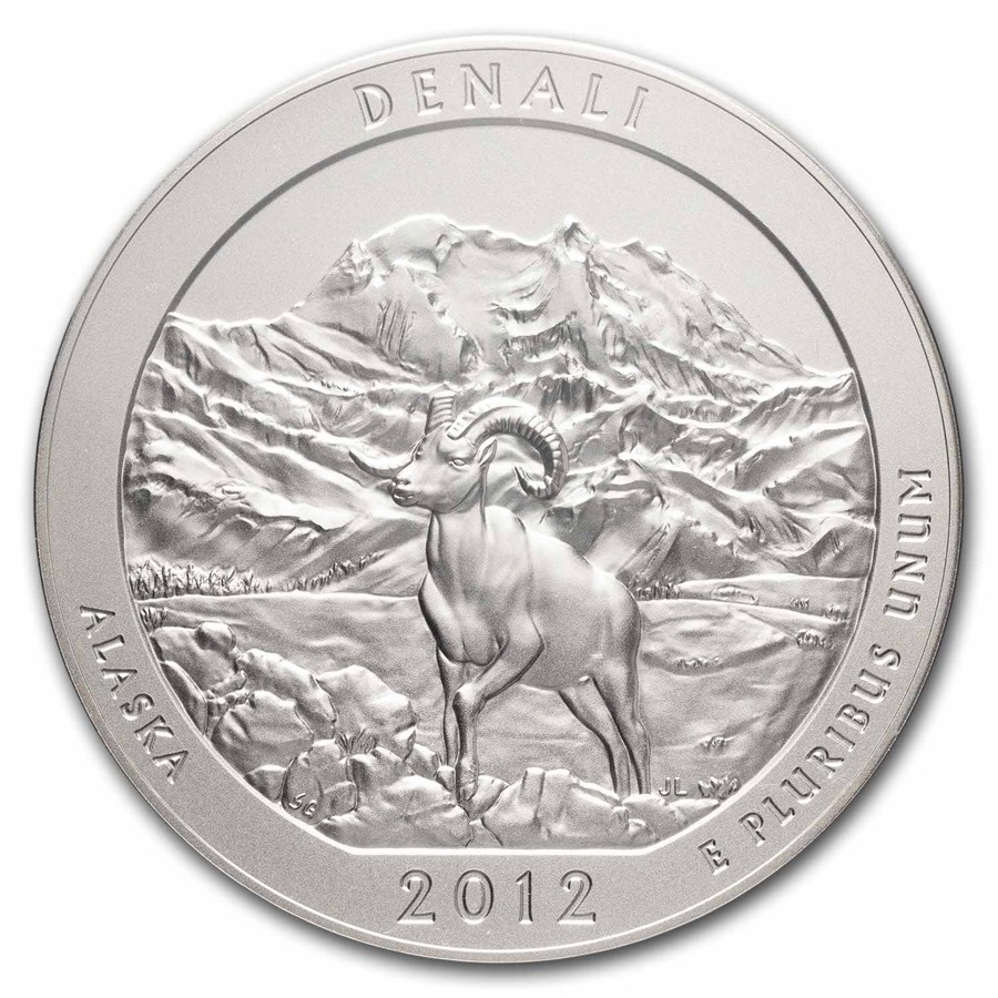 2012-P 5 oz Silver ATB Denali (w/Box & COA)