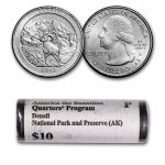 2012-P ATB Quarter Denali National Park 40-Coin Roll BU
