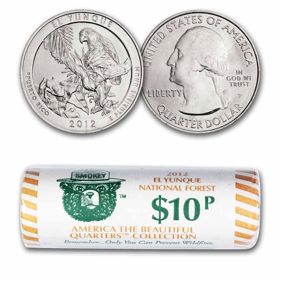2012-P ATB Quarter El Yunque National Forest 40-Coin BU Roll