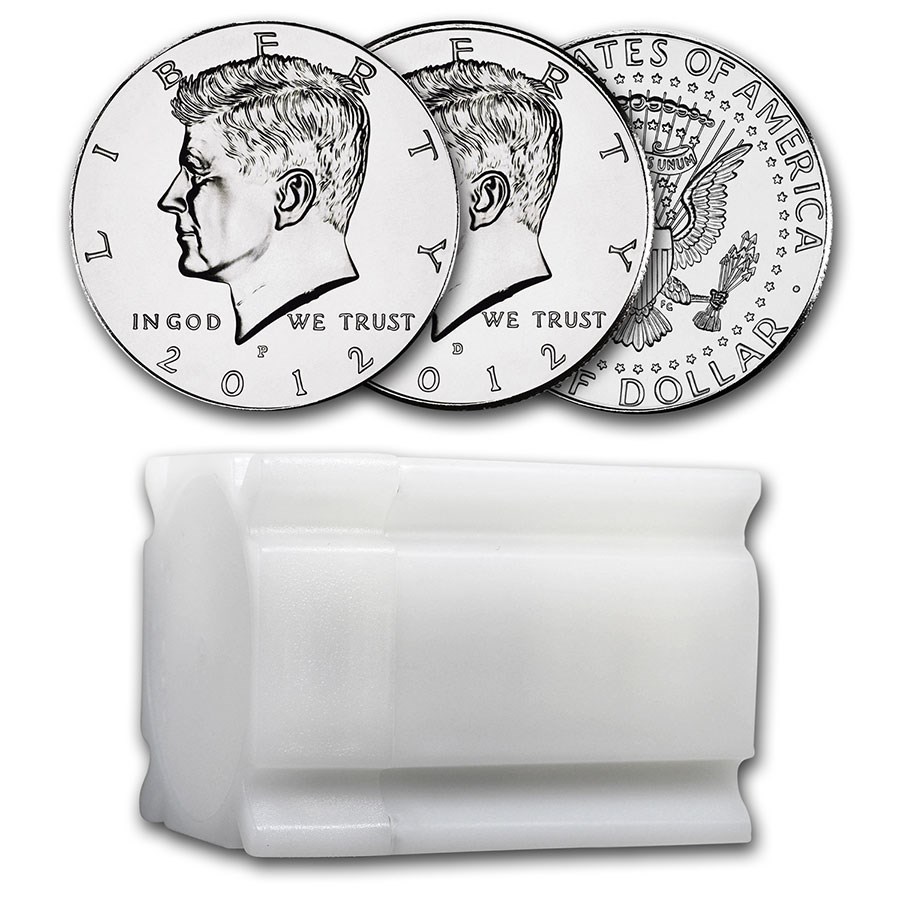 2012 P & D Kennedy Half Dollar 20-Coin Roll BU