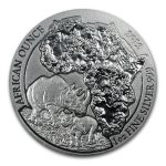2012 Rwanda 1 oz Silver African Rhino BU