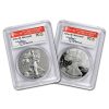 2012-S 2-Coin Silver Eagle Set PR-70 PCGS (FS, John Mercanti)