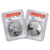 2012-S 2-Coin Silver Eagle Set PR-70 PCGS (John Mercanti)