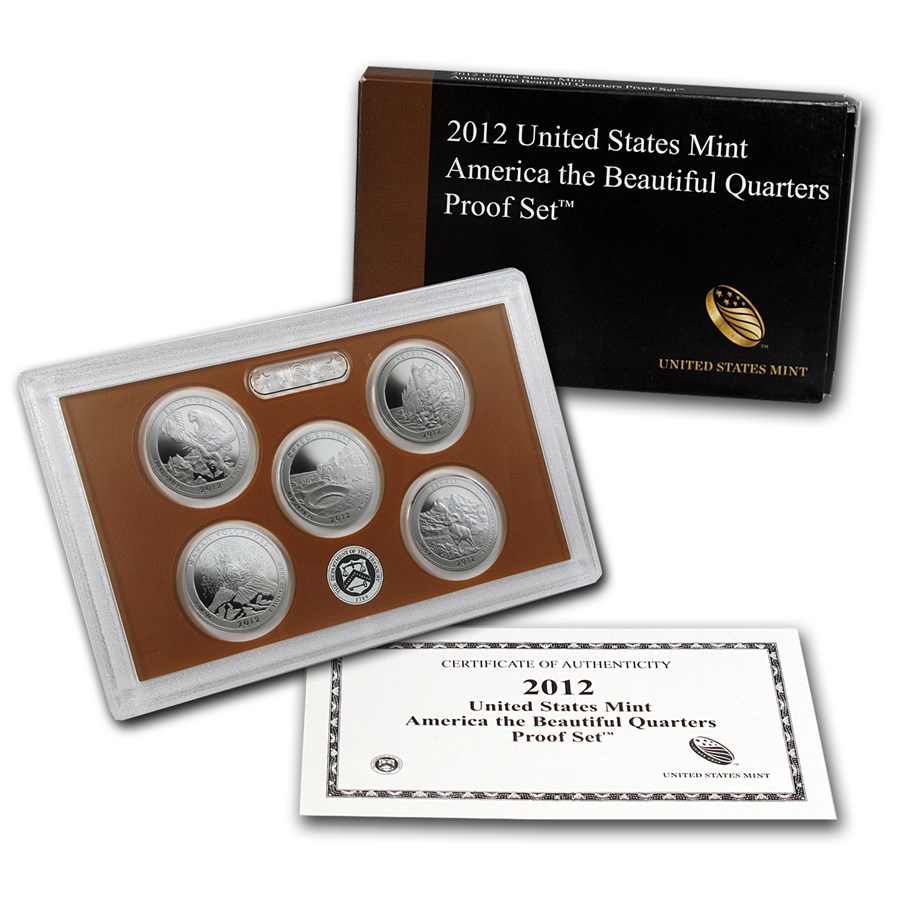 2012-S America the Beautiful Quarters Proof Set