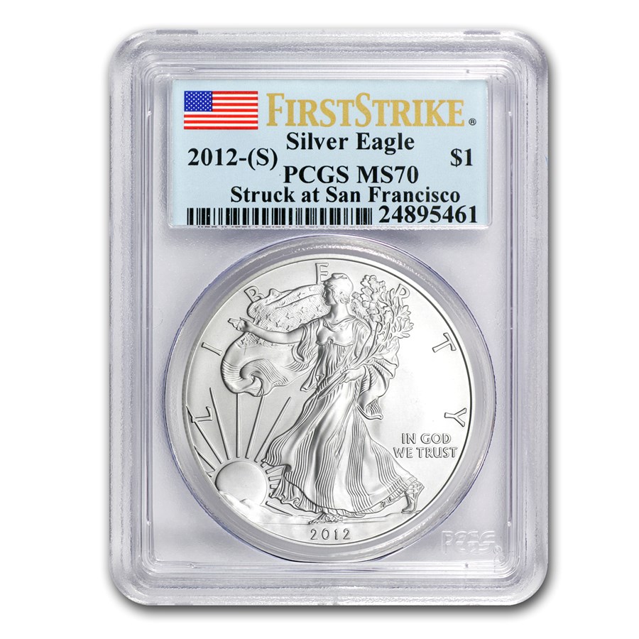 2012 (S) American Silver Eagle MS-70 PCGS (FirstStrike®)