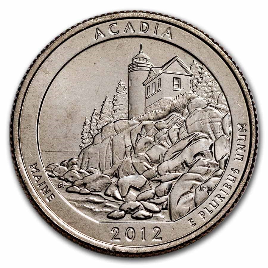 2012-S ATB Quarter Acadia National Park Proof