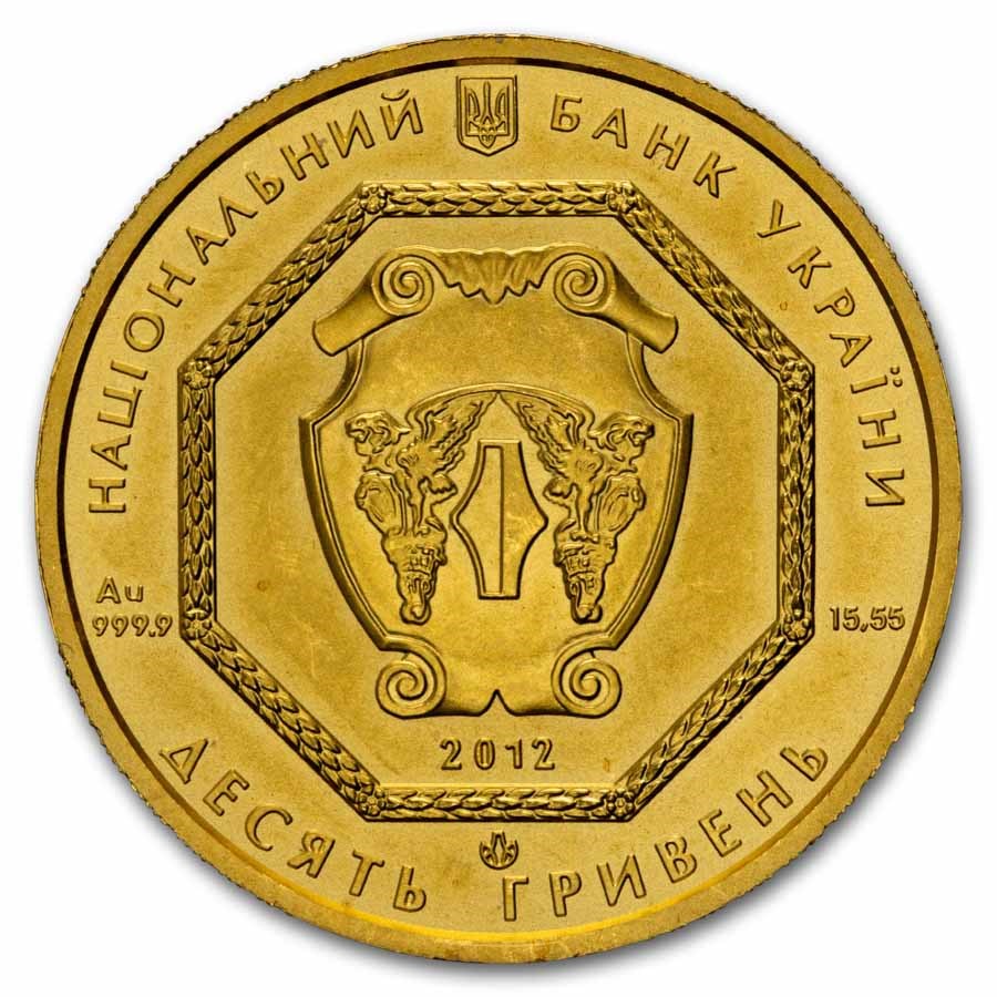 2012 Ukraine 1/2 oz Gold Archangel Michael BU