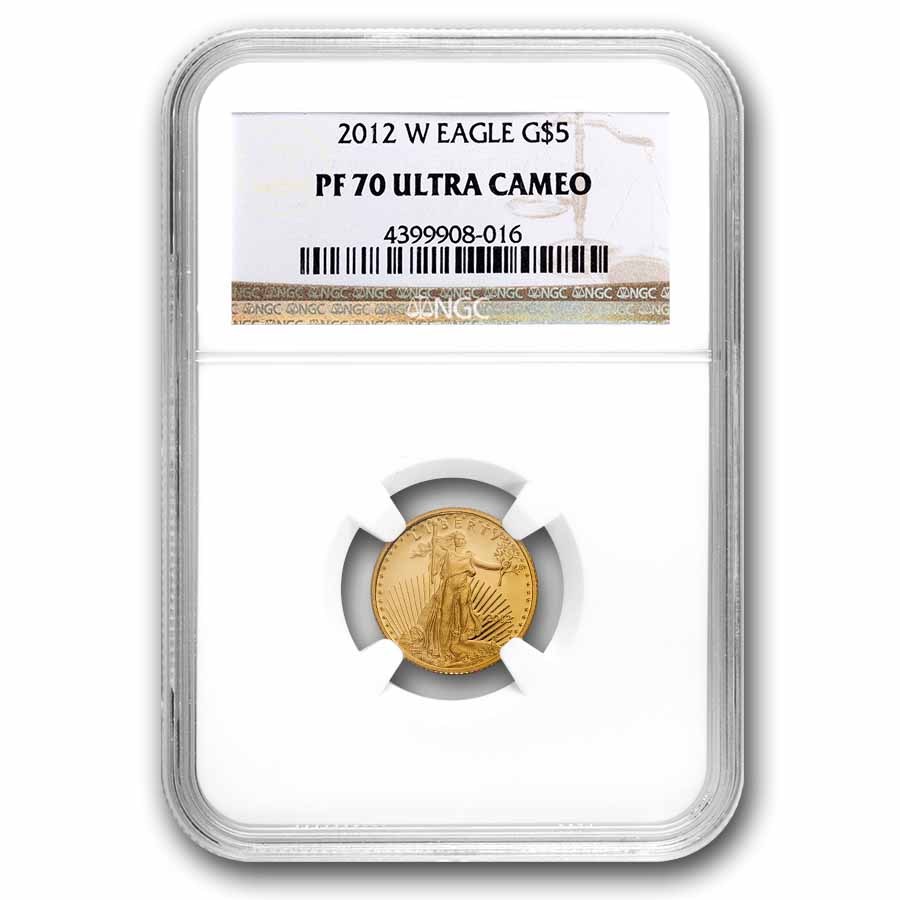 2012-W 1/10 oz Proof American Gold Eagle PF-70 UCAM NGC