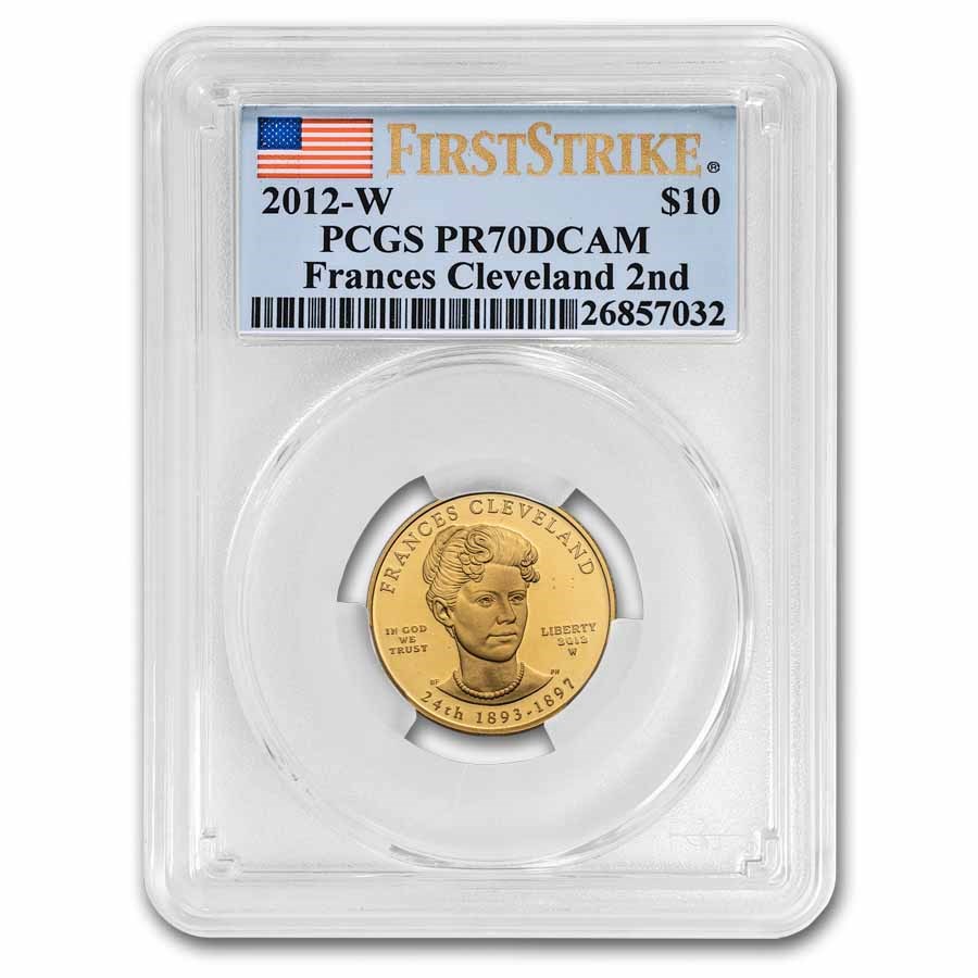 2012-W 1/2 oz Gold Frances Cleveland 2nd Term PR-70 PCGS (FS)