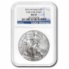 2012-W Burnished American Silver Eagle MS-69 NGC (25th Anniv)