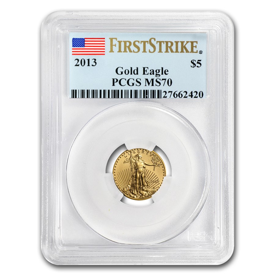 2013 1/10 oz American Gold Eagle MS-70 PCGS