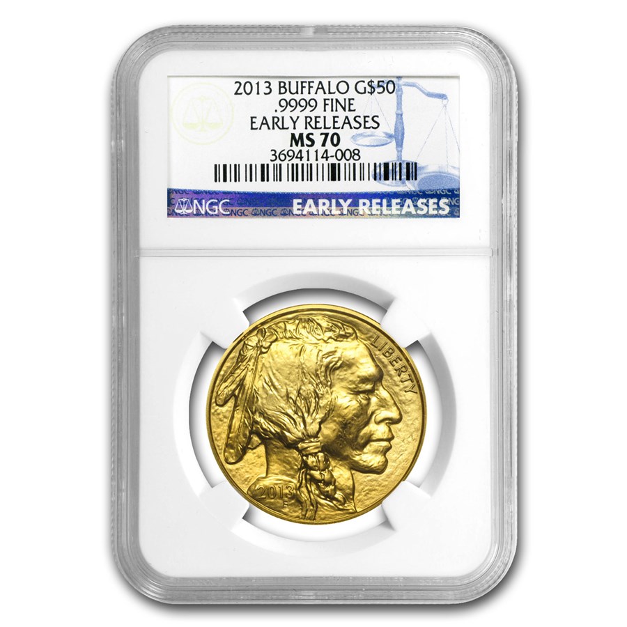 2013 1 oz Gold Buffalo MS-70 NGC (Early Releases)