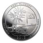 2013 5 oz Silver ATB Fort McHenry National Park, MD
