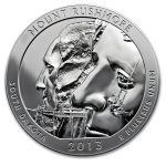 2013 5 oz Silver ATB Mount Rushmore National Park, SD