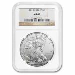 2013 American Silver Eagle MS-69 NGC