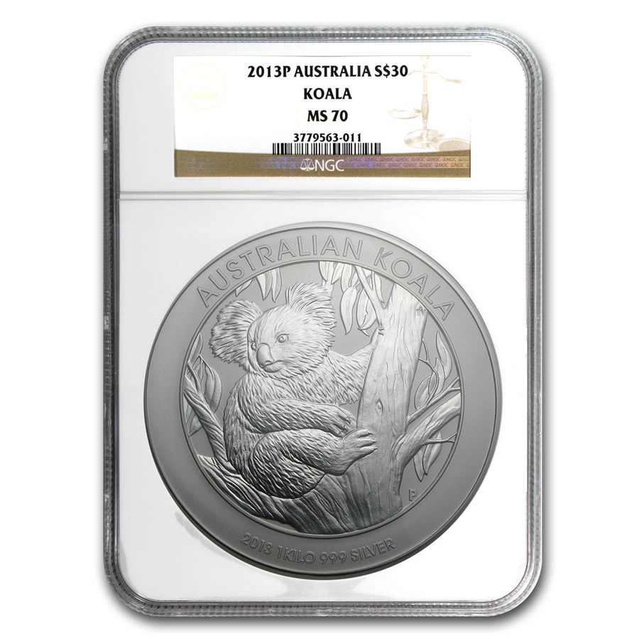 2013 Australia 1 kilo Silver Koala MS-70 NGC