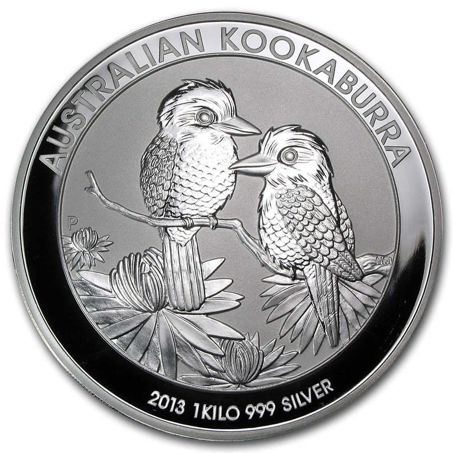 2013 Australia 1 kilo Silver Kookaburra BU