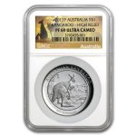 2013 Australia 1 oz Silver Kangaroo PF-69 NGC (High Relief)