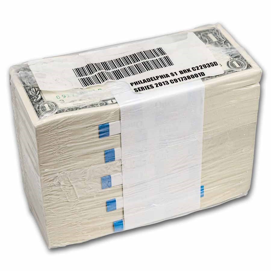 2013 (C-Philadelphia) $1.00 FRN CU (Fr#3001-C) 1,000 ct BRICK