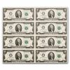 2013 (C-Philadelphia) $2 FRN CU (Fr#1940-C) 8 Note Uncut sheet