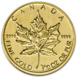 2013 Canada 1/10 oz Gold Maple Leaf BU
