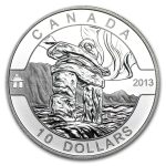 2013 Canada 1/2 oz Silver $10 Inukshuk