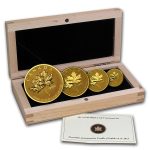 2013 Canada 4-Coin Reverse Proof Gold Maple Leaf Set (1.4 oz)