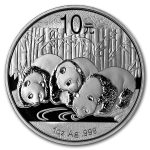 2013 China 1 oz Silver Panda BU (In Capsule)