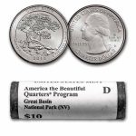 2013-D ATB Quarter Great Basin 40-Coin Roll BU (Mint Wrapped)