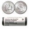 2013-D ATB Quarter Mount Rushmore 40-Coin Roll BU (Mint Wrapped)