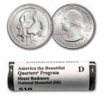 2013-D ATB Quarter Mount Rushmore 40-Coin Roll BU (Mint Wrapped)
