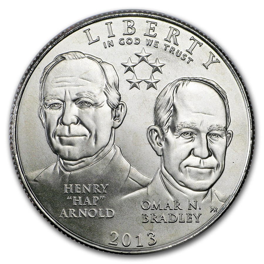 2013-D Five Star General 1/2 Dollar Clad Commem BU (w/Box & COA)