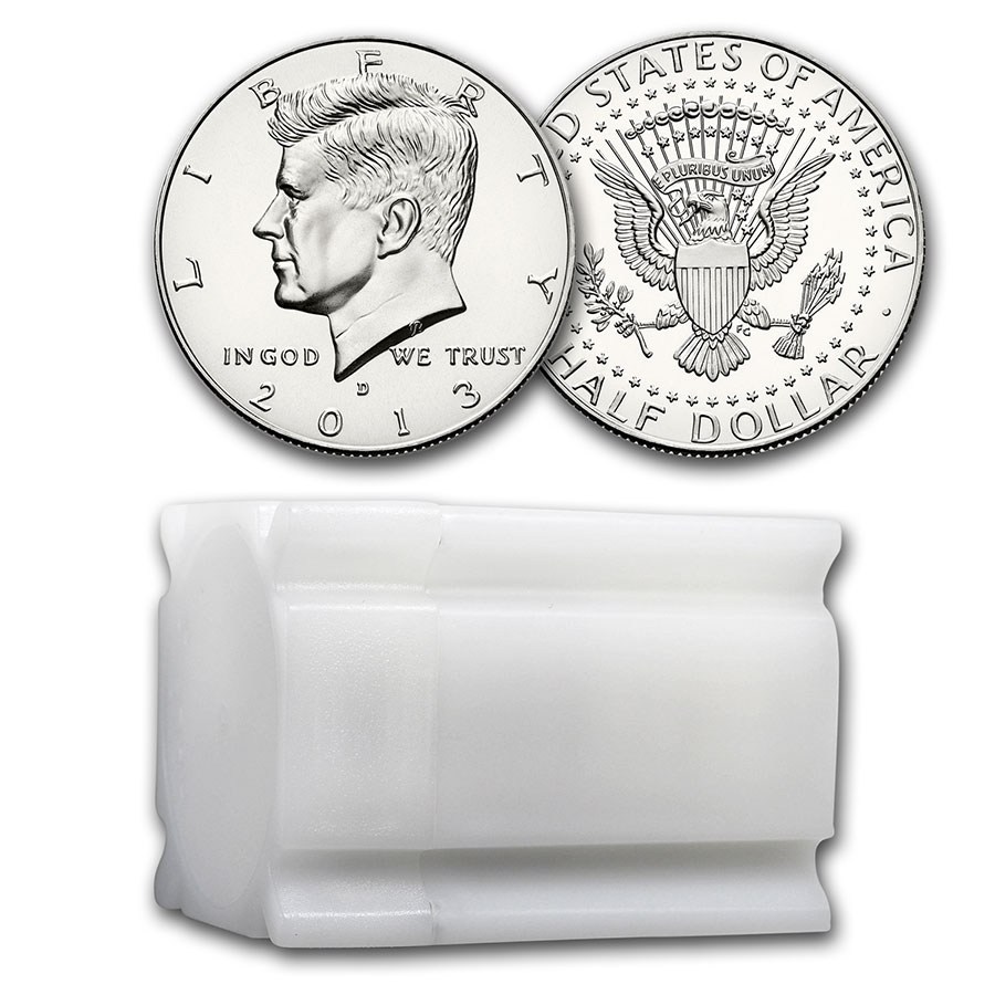 2013-D Kennedy Half Dollar 20-Coin Roll BU