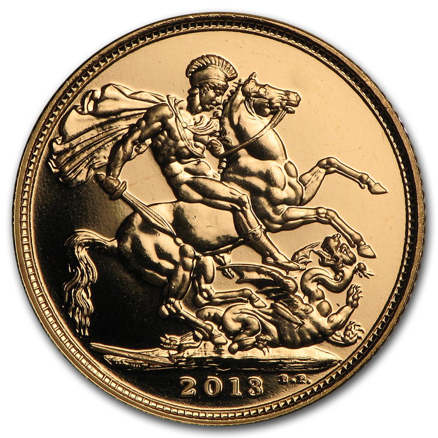 2013 Great Britain Gold Sovereign Royal Birth BU