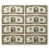 2013 (K-Dallas) $2 FRN CU (Fr#1940-K) 8 Note Uncut sheet