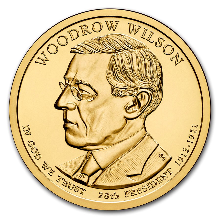 2013-P Woodrow Wilson Presidential Dollar BU