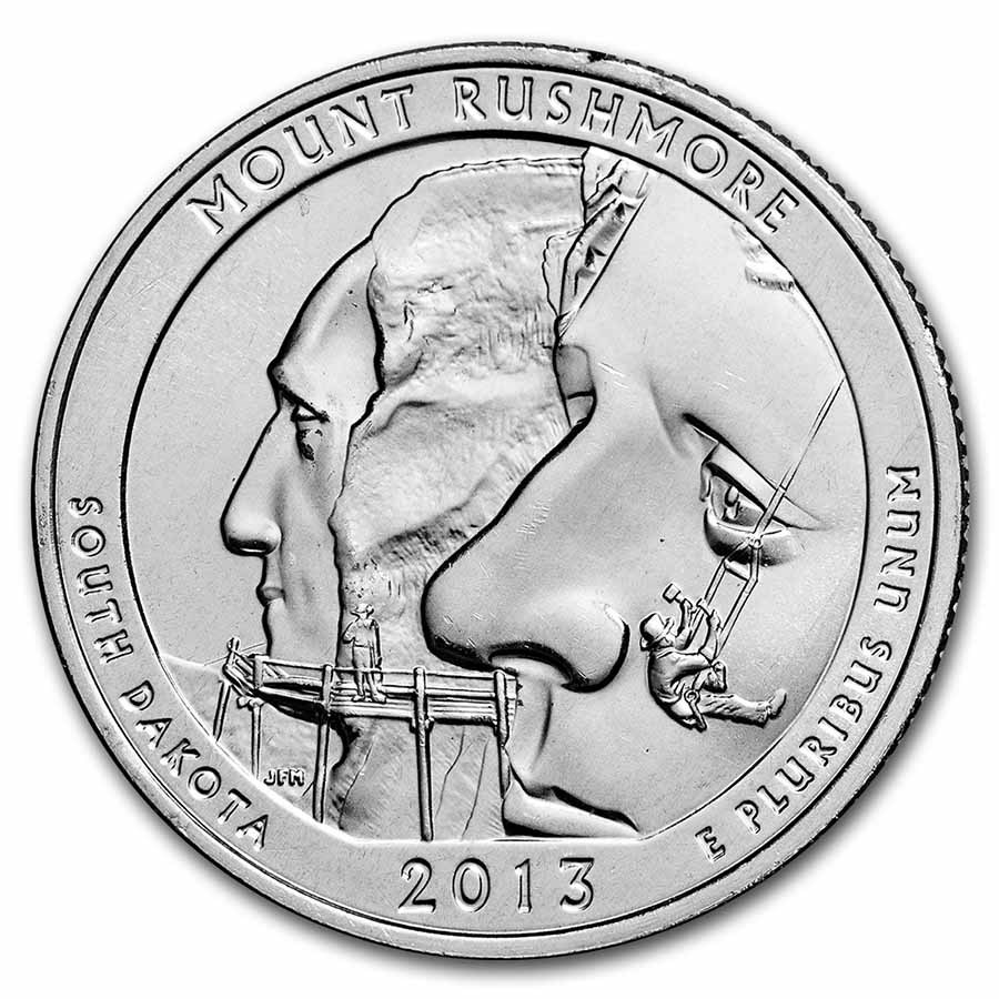 2013-S Quarter ATB Mount Rushmore Gem Proof